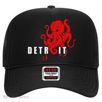 Detroit Michigan Octopus Kraken Downtown Motor City Hat thumb 0