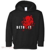 Detroit Michigan Octopus Kraken Downtown Motor City Toddler Hoodie thumb 0