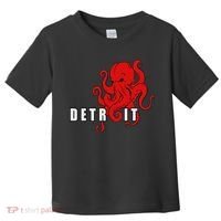 Detroit Michigan Octopus Kraken Downtown Motor City Toddler T-Shirt thumb 0
