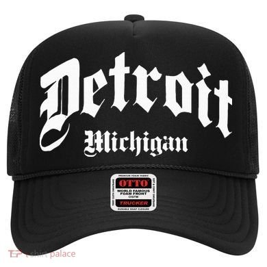 Detroit Michigan Old School Design Classic Hat