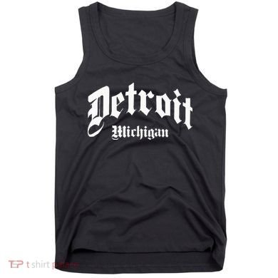 Detroit Michigan Old School Design Classic Tank Top