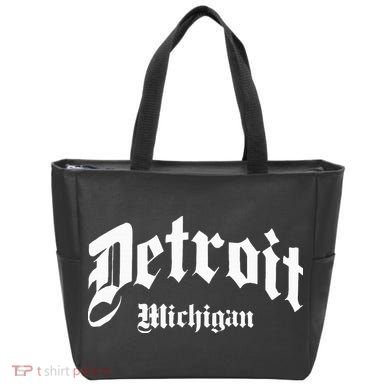 Detroit Michigan Old School Design Classic Tote Bag