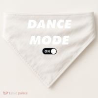 Dance Mode ON Cute Women Girl Dance Gift USA-Made Doggie Bandana thumb 0