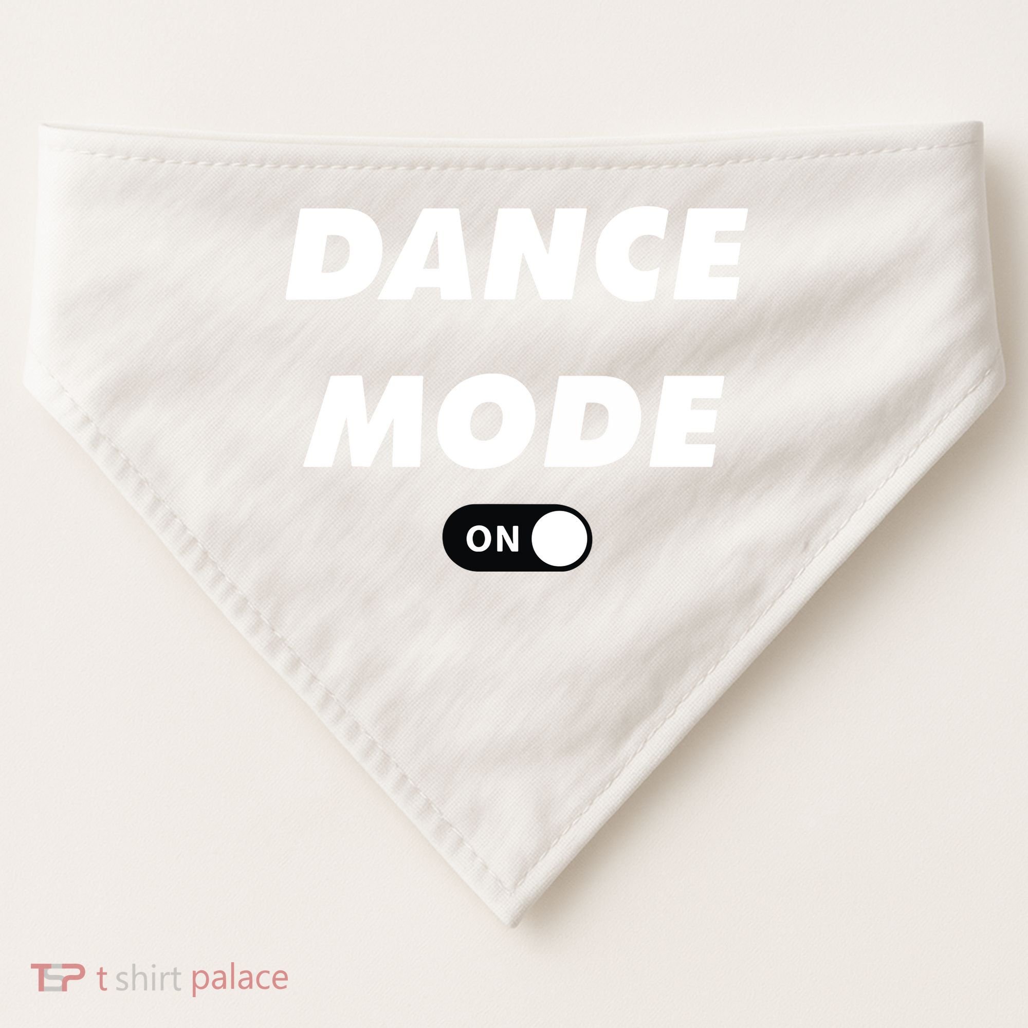 Dance Mode ON Cute Women Girl Dance Gift USA-Made Doggie Bandana