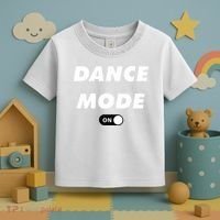 Dance Mode ON Cute Women Girl Dance Gift Toddler T-Shirt thumb 3