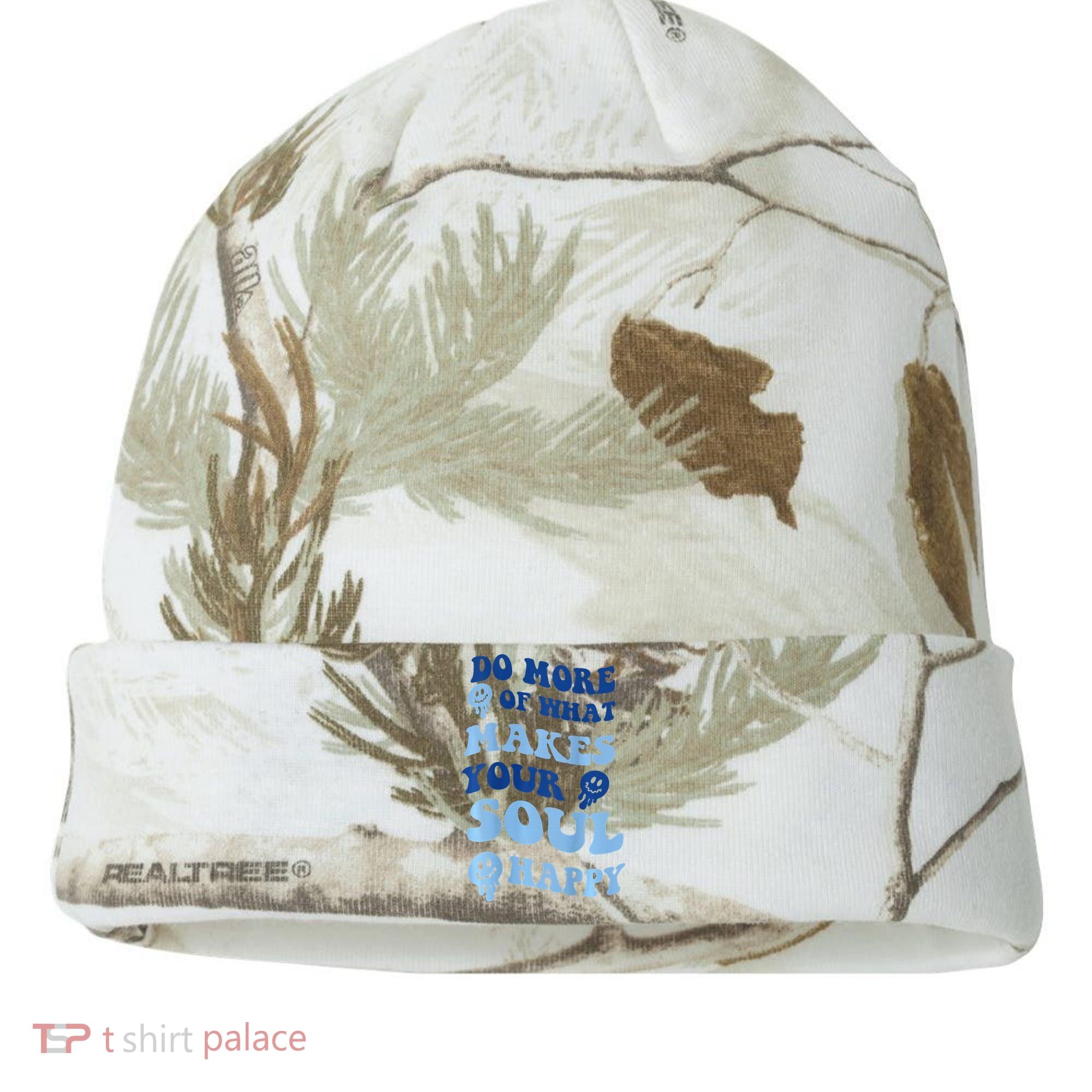 Do More Of What Makes Your Soul Happy  Kati Licensed 12" Camo Cuffed Beanie