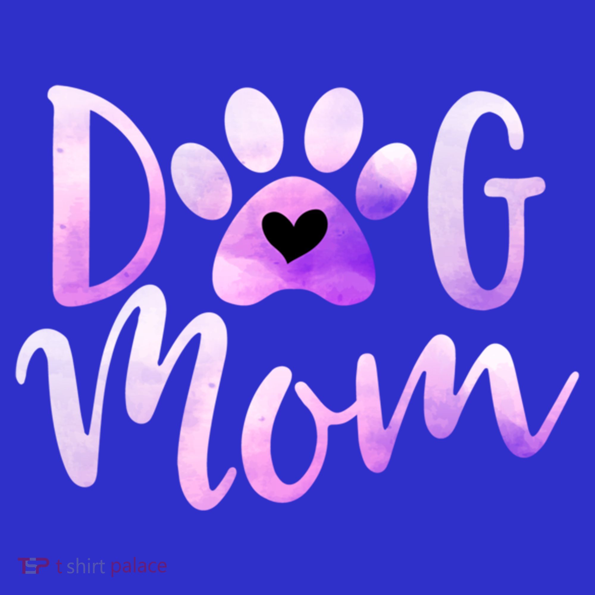 Dog Mom Purple Paw Love Rescue Dogs Cute Mama Gift Women's Tank Top