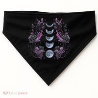 Dark Moon Phases USA-Made Doggie Bandana thumb 0