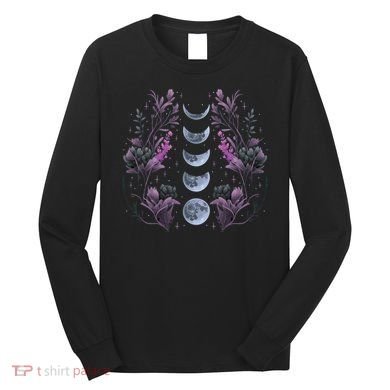 Dark Moon Phases Long Sleeve Shirt