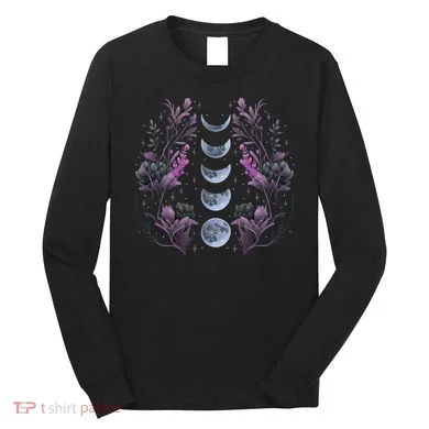 Dark Moon Phases Long Sleeve Shirt