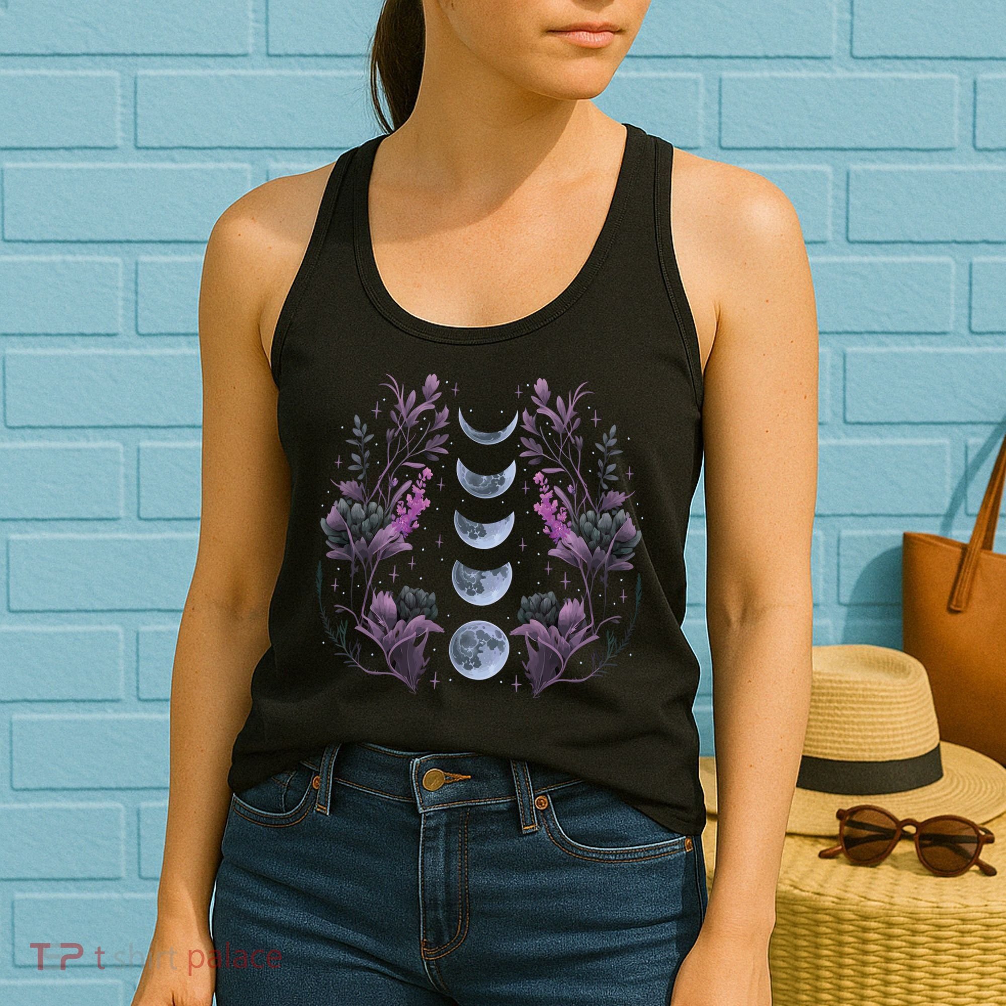 Dark Moon Phases Women's Tank Top