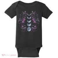 Dark Moon Phases Baby Bodysuit thumb 0