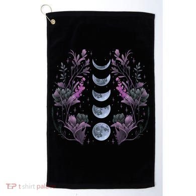 Dark Moon Phases Golf Towel