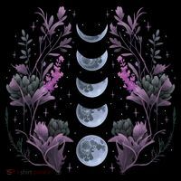 Dark Moon Phases Kids Sweatshirt thumb 2