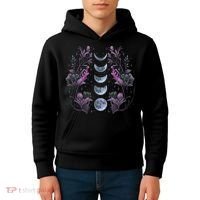 Dark Moon Phases Kids Hoodie thumb 4