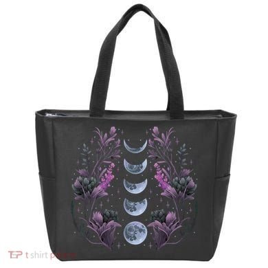 Dark Moon Phases Tote Bag