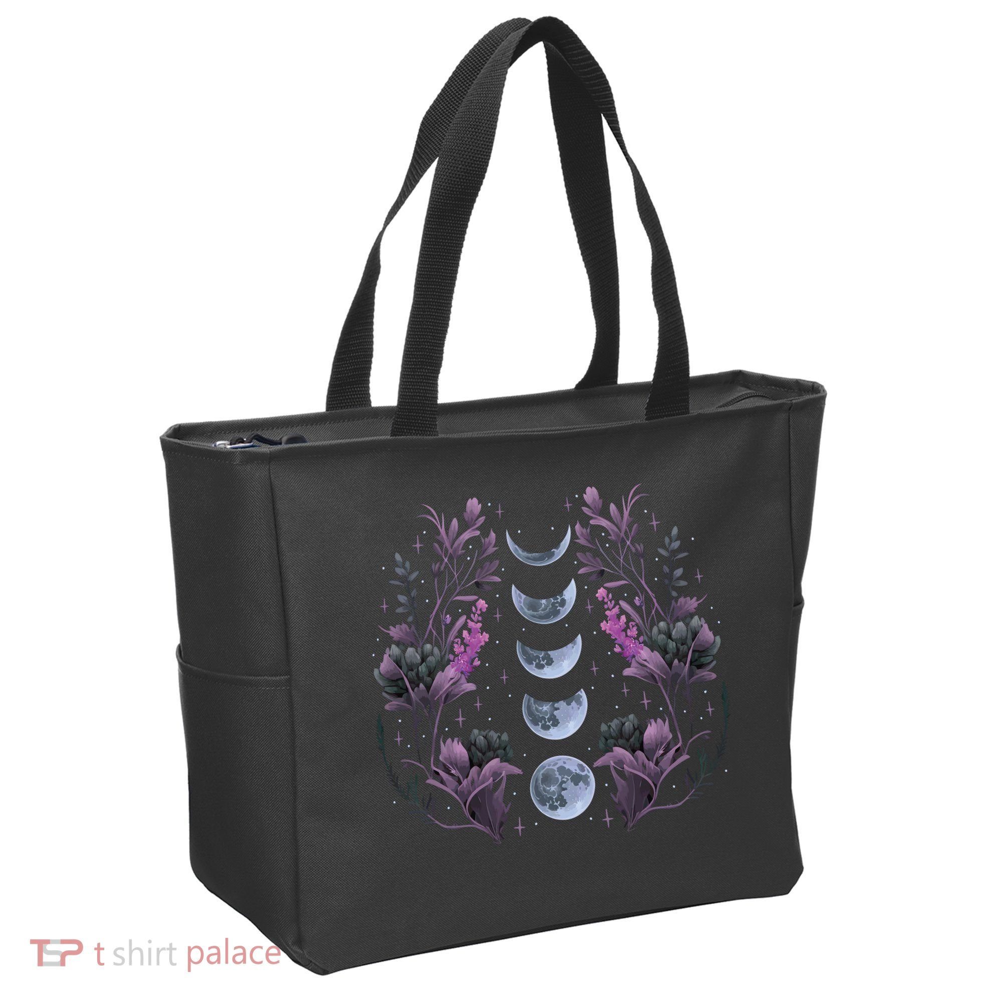 Dark Moon Phases Tote Bag