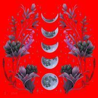Dark Moon Phases Santa Hat thumb 1
