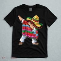 Dabbing Mexican Poncho Cinco De Mayo Boys Men Sombrero Dab T-Shirt thumb 5