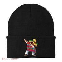 Dabbing Mexican Poncho Cinco De Mayo Boys Men Sombrero Dab Beanie thumb 0