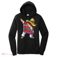 Dabbing Mexican Poncho Cinco De Mayo Boys Men Sombrero Dab Women's Hoodie thumb 0