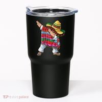 Dabbing Mexican Poncho Cinco De Mayo Boys Men Sombrero Dab Tumbler thumb 0