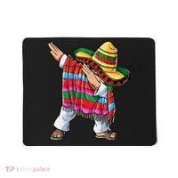 Dabbing Mexican Poncho Cinco De Mayo Boys Men Sombrero Dab Mousepad thumb 0