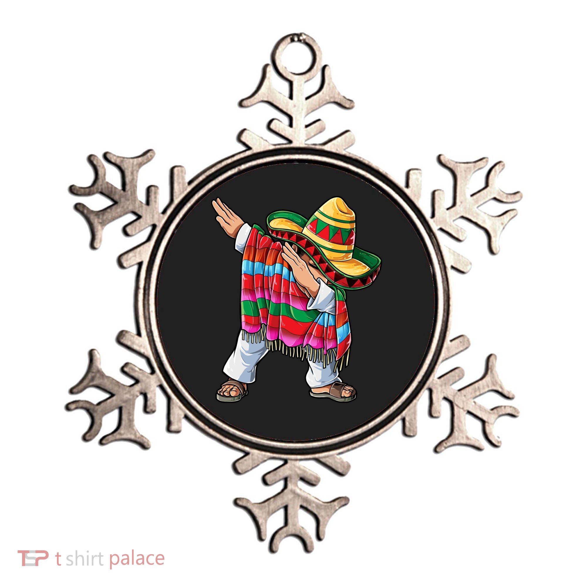 Dabbing Mexican Poncho Cinco De Mayo Boys Men Sombrero Dab Ornament