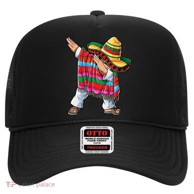 Dabbing Mexican Poncho Cinco De Mayo Boys Men Sombrero Dab Hat