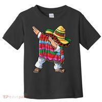 Dabbing Mexican Poncho Cinco De Mayo Boys Men Sombrero Dab Toddler T-Shirt thumb 0