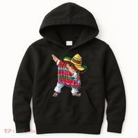 Dabbing Mexican Poncho Cinco De Mayo Boys Men Sombrero Dab Kids Hoodie thumb 0