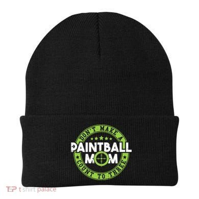 Don't Make Paintball Mom Count To Three Shooting Great Gift Beanie