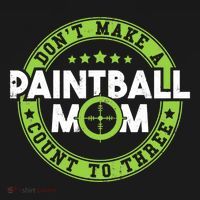 Don't Make Paintball Mom Count To Three Shooting Great Gift Pajama Set thumb 2