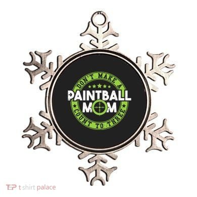 Don't Make Paintball Mom Count To Three Shooting Great Gift Ornament