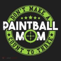 Don't Make Paintball Mom Count To Three Shooting Great Gift Golf Towel thumb 3