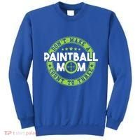 Don't Make Paintball Mom Count To Three Shooting Great Gift Sweatshirt thumb 0