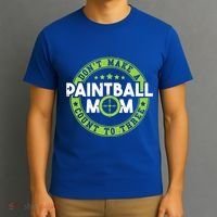 Don't Make Paintball Mom Count To Three Shooting Great Gift T-Shirt thumb 3