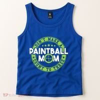 Don't Make Paintball Mom Count To Three Shooting Great Gift Tank Top thumb 2