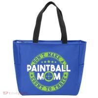 Don't Make Paintball Mom Count To Three Shooting Great Gift Tote Bag thumb 0