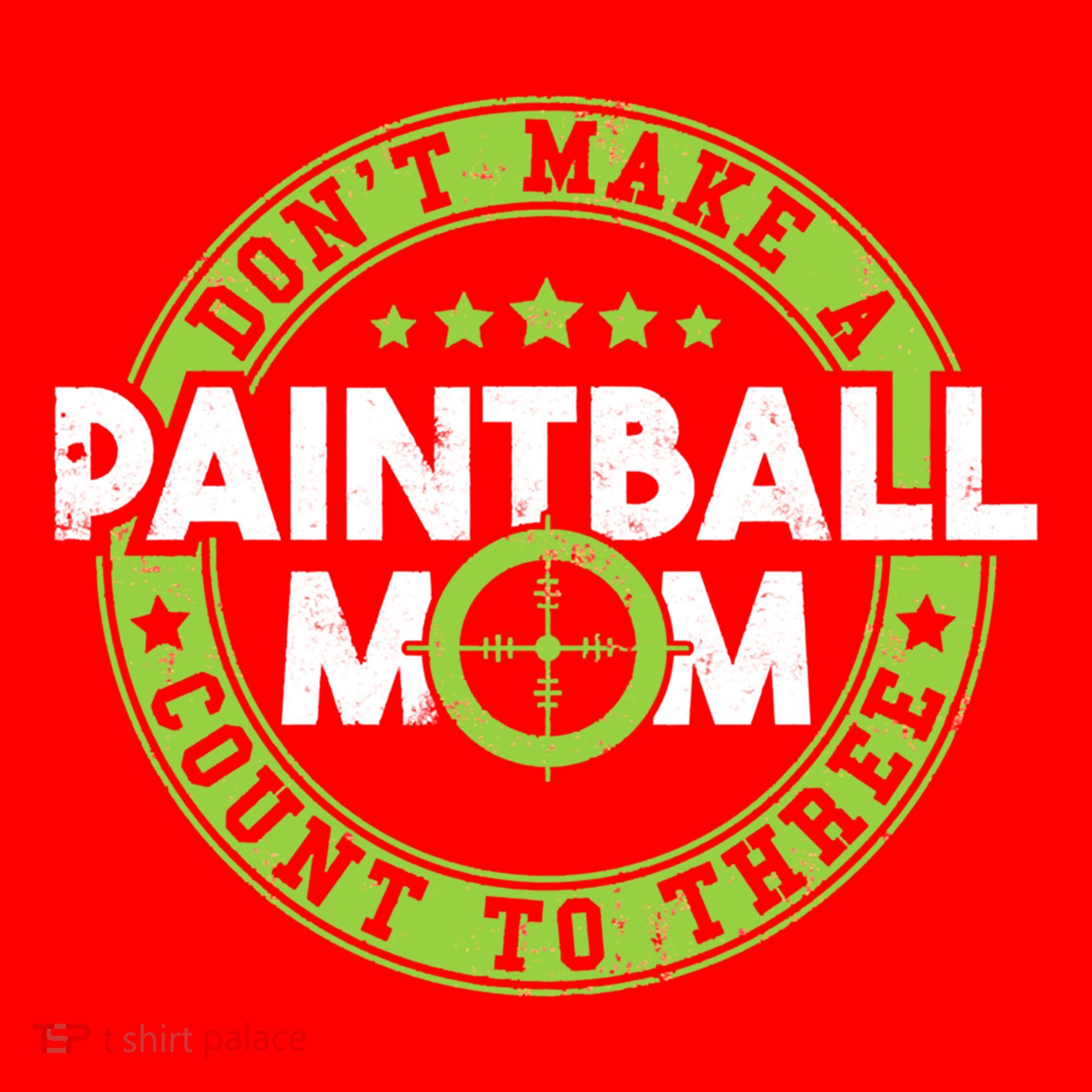 Don't Make Paintball Mom Count To Three Shooting Great Gift Santa Hat