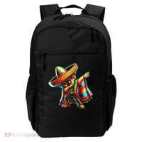 Dabbing Mexican Poncho Cinco De Mayo Backpack thumb 0