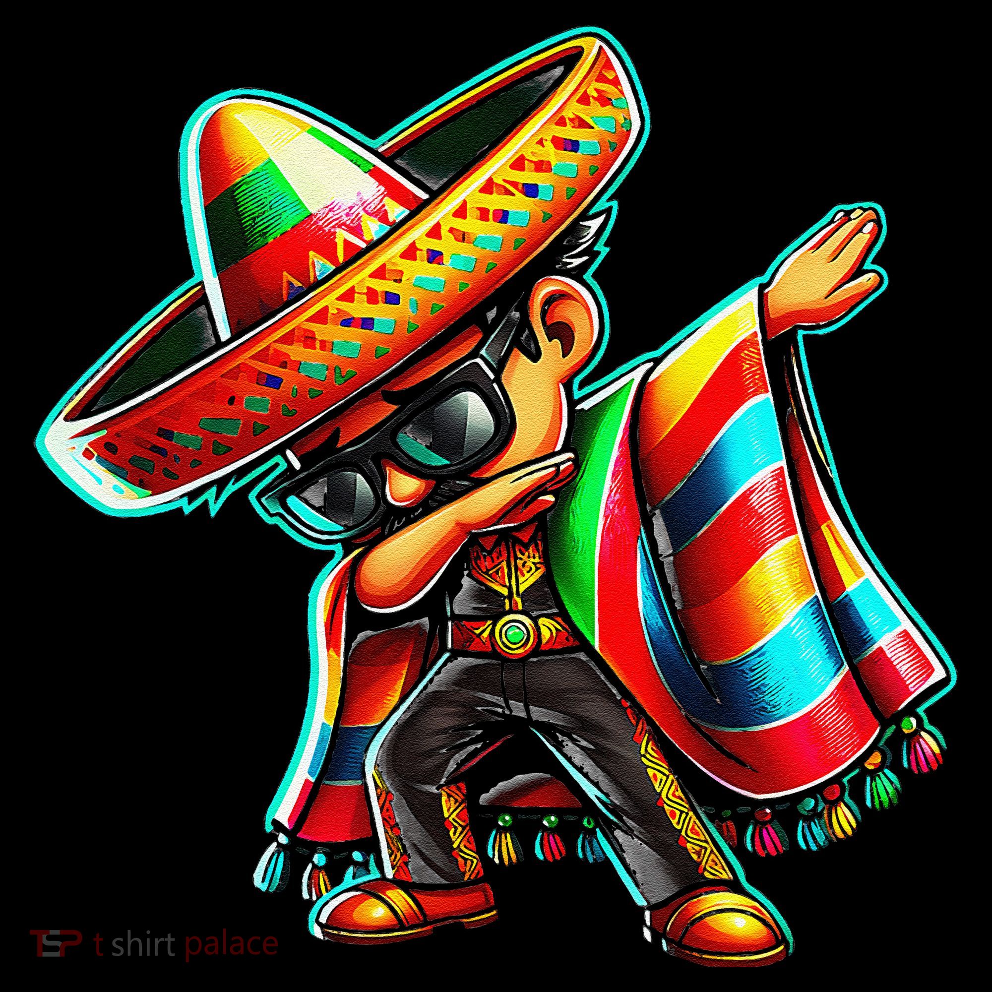 Dabbing Mexican Poncho Cinco De Mayo Backpack