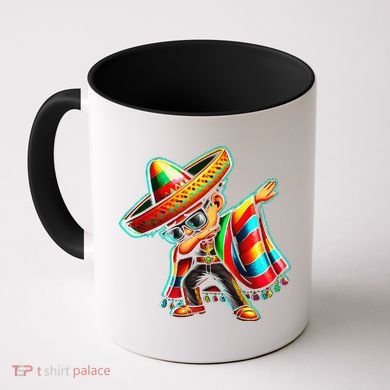Dabbing Mexican Poncho Cinco De Mayo Coffee Mug