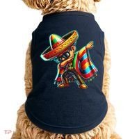 Dabbing Mexican Poncho Cinco De Mayo Doggie Tank thumb 0