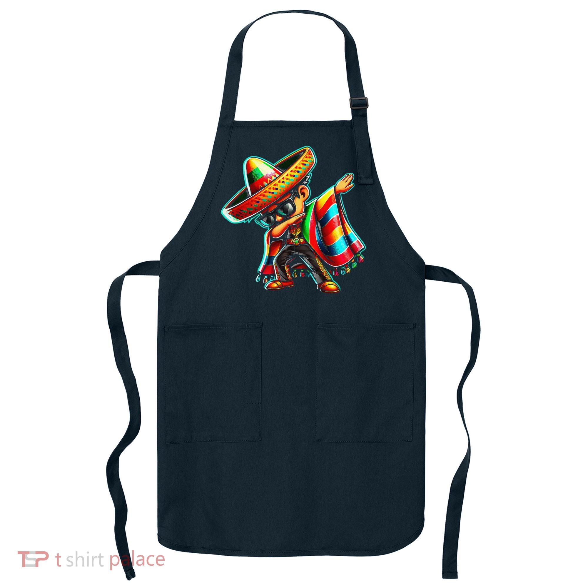 Dabbing Mexican Poncho Cinco De Mayo Apron