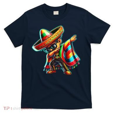 Dabbing Mexican Poncho Cinco De Mayo T-Shirt
