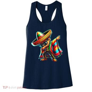 Dabbing Mexican Poncho Cinco De Mayo Women's Tank Top