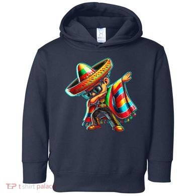 Dabbing Mexican Poncho Cinco De Mayo Toddler Hoodie