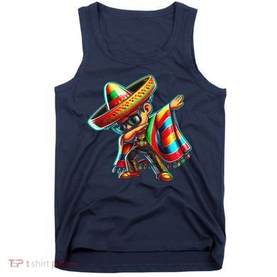 Dabbing Mexican Poncho Cinco De Mayo Tank Top