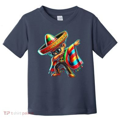 Dabbing Mexican Poncho Cinco De Mayo Toddler T-Shirt